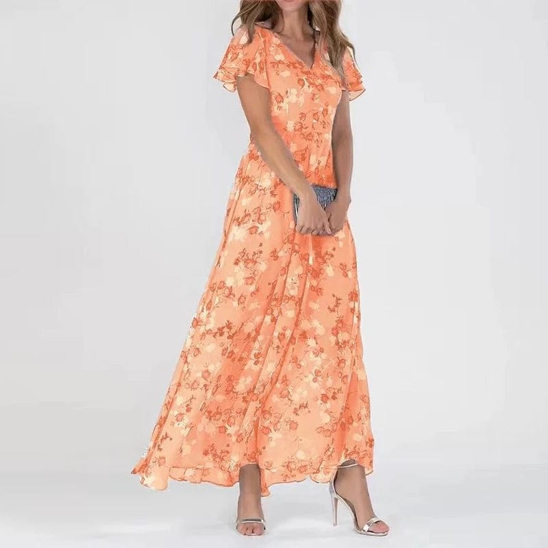 Farbenfrohes Sommerkleid aus Polyester – Damen – Zarela