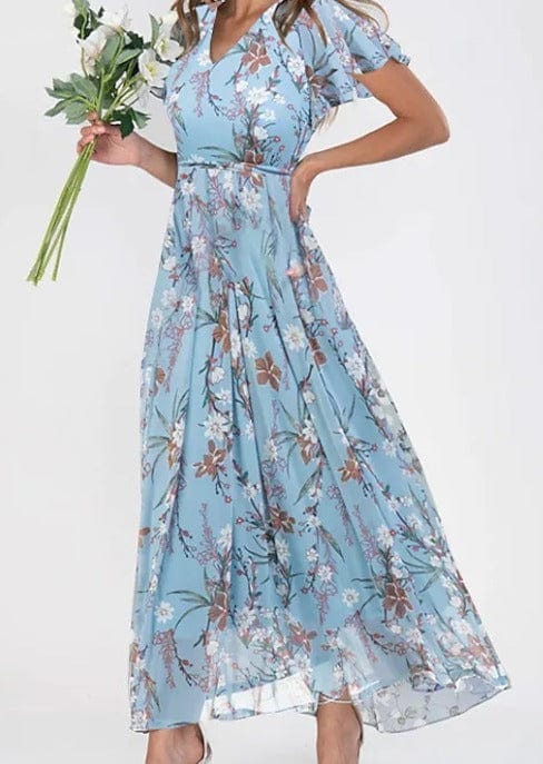 Farbenfrohes Sommerkleid aus Polyester – Damen – Zarela
