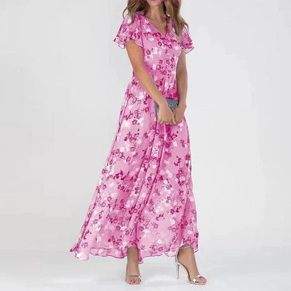 Farbenfrohes Sommerkleid aus Polyester – Damen – Zarela